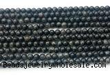 CAE320 15.5 inches 4mm round astrophyllite gemstone beads