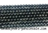 CAE321 15.5 inches 6mm round astrophyllite gemstone beads