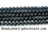 CAE322 15.5 inches 8mm round astrophyllite gemstone beads