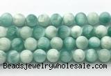 CAS314 15.5 inches 14mm round snowflake angelite gemstone beads