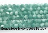 CAS331 15.5 inches 8mm round peacock angelite gemstone beads