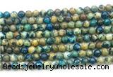 CAZ16 15.5 inches 6mm round azurite gemstone beads