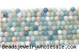 CMG501 15.5 inches 6mm round morganite gemstone beads