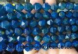 AGBS412 15 inches 10mm faceted nuggets agate gemstone beads wholesale