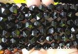 AGBS416 15 inches 10mm faceted nuggets agate gemstone beads wholesale
