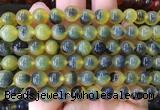 AGBS424 15 inches 8mm faceted round sugar heart agate beads wholesale
