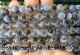 AGBS428 15 inches 8mm faceted round sugar heart agate beads wholesale