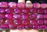 AGBS431 15 inches 13*18mm faceted drum agate beads wholesale