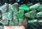 AGBS447 15 inches 32*35mm - 38*40mm triangle crazy lace agate beads wholesale