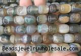 AGBS453 15 inches 12*14mm drum agate gemstone beads wholesale AGBS453 15 inches 12*14mm drum agate gemstone beads wholesale