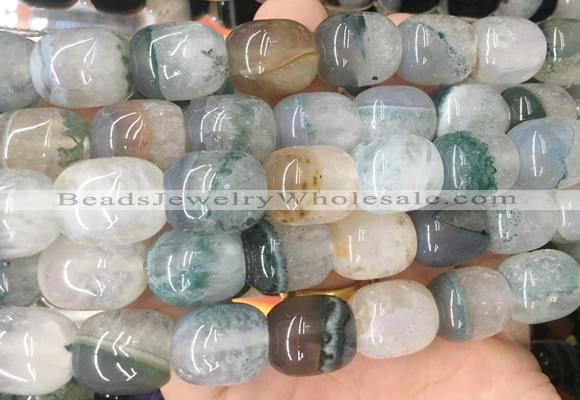 AGBS457 15 inches 13*15mm drum agate gemstone beads wholesale