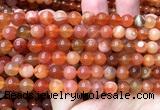 AGBS62 15 inches 8mm round orange botswana agate beads