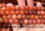 AGBS63 15 inches 10mm round orange botswana agate beads