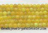 AGBS73 15 inches 6mm round yellow fire agate beads wholesale