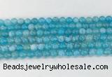 AGBS80 15 inches 6mm round blue fire agate beads wholesale