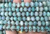AMBS08 15 inches 4*8mm - 6*9mm faceted nuggets AB-color amazonite beads