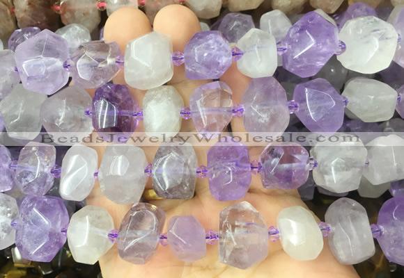 ANBS02 15 inches 12*16mm - 13*18mm faceted nuggets ametrine beads