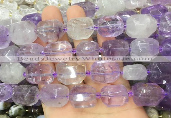 ANBS04 15 inches 13*18mm - 15*20mm faceted nuggets ametrine beads