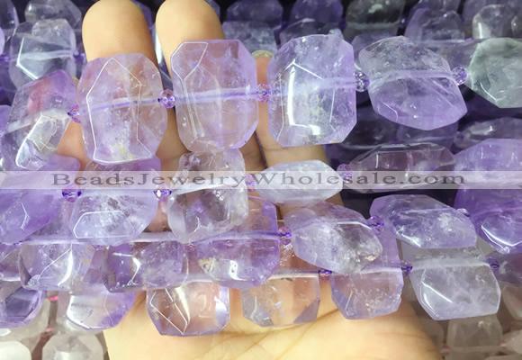 ANBS05 15 inches 15*20mm - 18*25mm faceted freeform ametrine beads