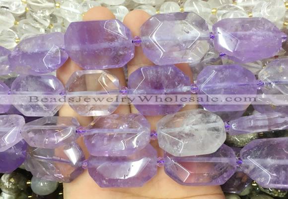 ANBS06 15 inches 18*25mm - 22*30mm faceted freeform ametrine beads