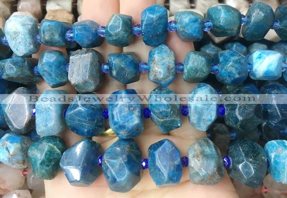 APBS01 15 inches 12*16mm - 13*18mm faceted nuggets apatite beads