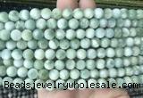 ASBS10 15 inches 8mm round green angelite gemstone beads wholesale  ASBS10 15 inches 8mm round green angelite gemstone beads wholesale
