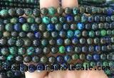 AZBS06 15 inches 6mm round azurite gemstone beads wholesale