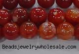 CAA1048 15.5 inches 10mm round dragon veins agate beads wholesale