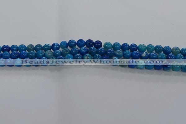 CAA1056 15.5 inches 6mm round dragon veins agate beads wholesale