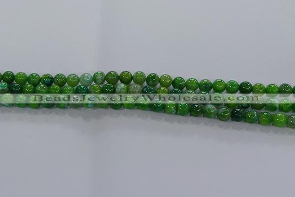 CAA1066 15.5 inches 6mm round dragon veins agate beads wholesale