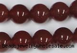 CAA114 15.5 inches 14mm round red agate gemstone beads wholesale