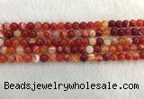 CAA1911 15.5 inches 6mm round banded agate gemstone beads