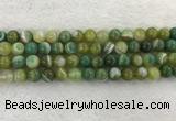 CAA1973 15.5 inches 10mm round banded agate gemstone beads