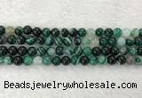 CAA2022 15.5 inches 8mm round banded agate gemstone beads