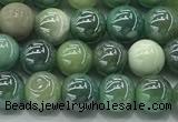 CAA3516 15.5 inches 6mm round AB-color grass agate beads wholesale