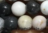 CAA3576 15.5 inches 6mm round parral dendrite agate beads