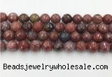 CAA3632 15.5 inches 12mm faceted round Portuguese agate beads