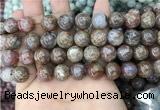 CAA3639 15.5 inches 10mm round flower agate beads wholesale