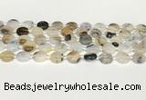 CAA4383 15.5 inches 12mm flat round Montana agate beads