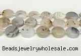 CAA4390 15.5 inches 25mm flat round Montana agate beads
