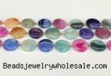 CAA4412 15.5 inches 20mm flat round agate druzy geode beads