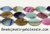 CAA4433 15.5 inches 25*35mm oval agate druzy geode beads