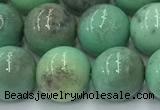 CAA4872 15.5 inches 10mm round grass agate beads wholesale