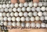 CAA4930 15.5 inches 10mm round grey agate beads wholesale