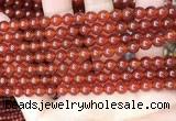 CAA4947 15.5 inches 6mm round red agate beads wholesale