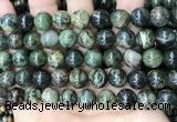 CAA4968 15.5 inches 12mm round green dendritic agate beads