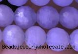 CAA5006 15.5 inches 6mm faceted round blue lace agate beads