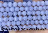 CAA5277 15.5 inches 8mm round natural blue lace agate beads