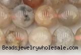 CAA5281 15.5 inches 8mm round sakura agate gemstone beads