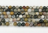 CAA5331 15.5 inches 8mm round ocean agate beads wholesale